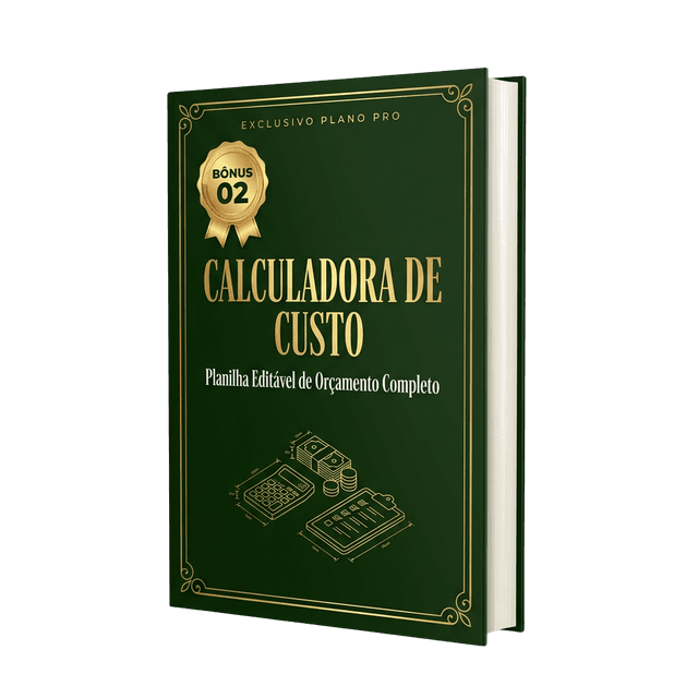 Mão segurando Planilha de Custo